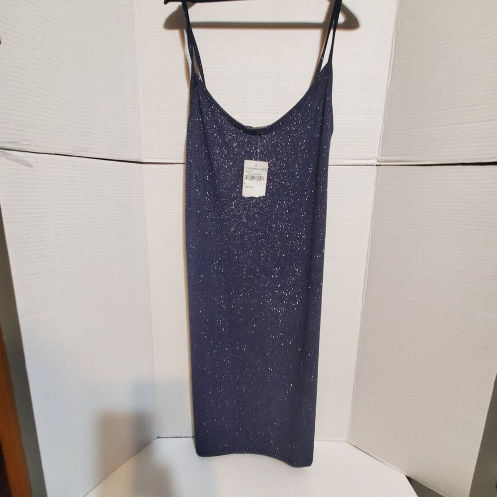NWT Navy Sparkle Slip dress